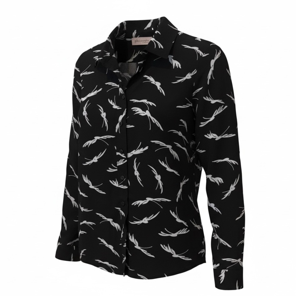 Philosophy NWT black/white dragonfly button down, XS
